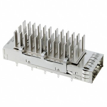 Amphenol U95-T1R1-100A Compatible LINK-PP LP11FC010G0D QSFP28 1x1 Cage With Heat Sink EMI Spring Finger