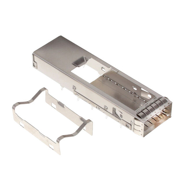 LINK-PP LP11GC01000E QSFP-DD 1x1 케이지 (EMI 스프링 핑거 포함, 프레스핏 스루홀, 직각)