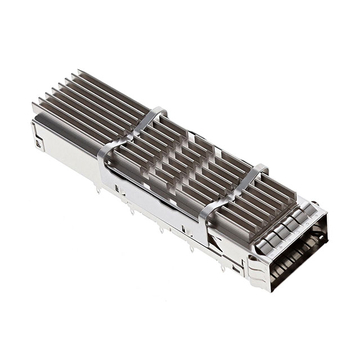 Amphenol UE36-B16200-06A2A Compatible LINK-PP QSFP-DD 1x1 Cage With Heat Sink Connector Press-Fit