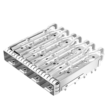 LINK-PP LP14BC02900S SFP+ Cage 1X4 Port With Lightpipe EMI Spring Finger
