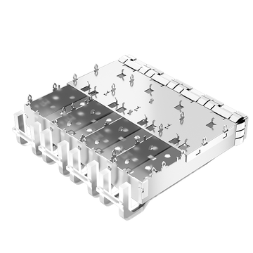 LINK-PP LP14BC02900S SFP+ behuizing 1x4 poort met lichtgeleider EMI-veervinger afbeelding 4