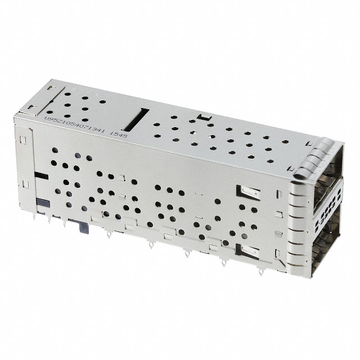 Compatible con Amphenol U95-Z105-4071-341 LINK-PP Jaula y conector LP21FC01003S QSFP28 de 2x1 puertos con conector de resorte EMI