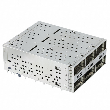 Amphenol U95-Z305-4071-341 Compatible LINK-PP QSFP+ Cage Ganged (2x3) Connector Press-Fit Through Hole Right Angle