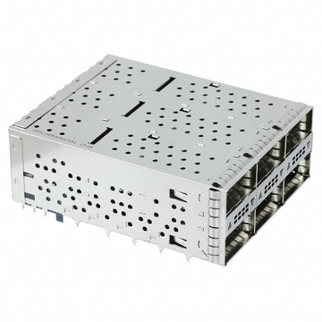 Amphenol U95-Z305-4081-141 Compatible LINK-PP LP23FC01603S QSFP28 2X3 Cage&Connector With Light Pipe EMI Spring Finger