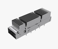 Amphenol UE36C162000511A Compatible LINK-PP LP11GC01090 QSFP-DD 1x1 Cage With Heat Sink EMI Spring Finger