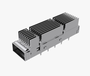 Συμβατό με Amphenol UE36C162000511A LINK-PP LP11GC01090 QSFP-DD 1x1 Cage με ψύκτρα EMI με ελατήριο EMI