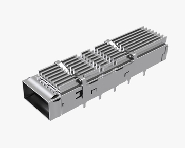 Συμβατό με Amphenol UE36C1650005A2A LINK-PP LP11GC01030M QSFP-DD 1x1 Cage με ψύκτρα EMI με ελατήριο