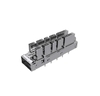 Amphenol UE36C1622106A4A Compatible LINK-PP LP11GC017P0 QSFP-DD 1x1 Cage With Heat Sink Light Pipe EMI Spring Finger thumb image 1