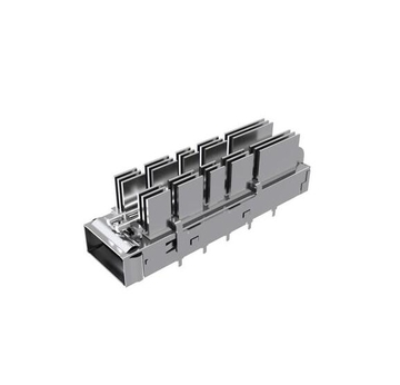Συμβατό με Amphenol UE36C1622106A4A LINK-PP LP11GC017P0 QSFP-DD 1x1 Cage με σωλήνα φωτισμού ψύκτρας EMI ελατήριο δακτύλου