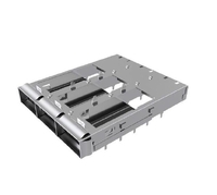 Amphenol UE36C3620105001 Compatible LINK-PP QSFP-DD 1x3 Cage Connector Press-Fit Through Hole Right Angle