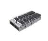 Amphenol UE36C2620005C3A Compatible LINK-PP QSFP-DD Cage 1x2 With Heat Sink Connector Press-Fit Through Hole Right Angle thumb image 1