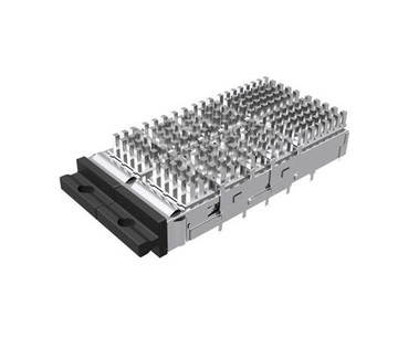 Amphenol UE36C2620005B32 Compatible LINK-PP QSFP-DD Cage 1x2 With Heat Sink Connector Press-Fit