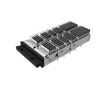 Amphenol UE36C2620005C32 Compatible LINK-PP QSFP-DD 1x2 Cage&Connector With Heat Sink  Press-Fit