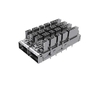Amphenol UE36C2622106A4A Compatible LINK-PP QSFP-DD Cage 1x2 with Heat Sink Connector Press-Fit Through Hole Right Angle thumb image 1