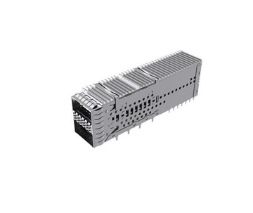 Amphenol UE36E1620032C31 Compatible LINK-PP LP21GC010B3 QSFP-DD 2x1 Cage With Heat Sink EMI Spring Finger