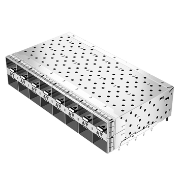 LINK-PP LP28CC01203S SFP28 Cage&Connector 2x8 With Inner Light Pipe EMI Spring Finger