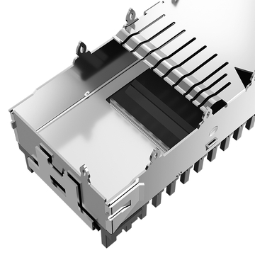 Compatible avec Amphenol U95-T151-100A LINK-PP LP11FC01050 QSFP28 Cage 1x1 avec dissipateur thermique, ressort EMI, image 5