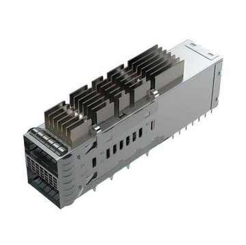 Amphenol UE36-E16200-32BB1 Compatible LINK-PP LP21GC010B3 2x1 QSFP-DD Cage With Heat Sink EMI Spring Finger