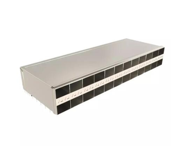 Amphenol UE864GC62010361 Compatible LINK-PP LP212CC01103 2x12 SFP28 Cage&Connector With Inner/Outer Light Pipe Press-Fit