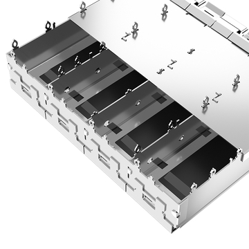Amphenol U77-E46EH-2081 Compatible LINK-PP LP14BC01050 SFP+ 1X4 Cage With Heat Sink image 5