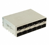 Amphenol UE86-3G6620-00361 Compatible LINK-PP SFP Cage Ganged (2x6) Connector Press-Fit Through Hole Right Angle