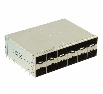 Amphenol UE86-3G6620-00361 Compatible LINK-PP SFP Cage Ganged (2x6) Connector Press-Fit Through Hole Right Angle