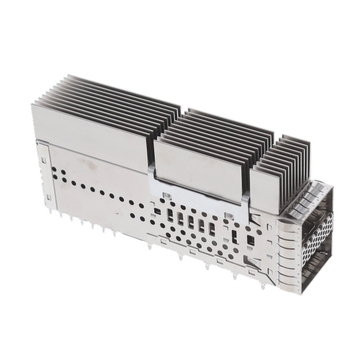 Amphenol UE36-E16200-32BC1 Compatible LINK-PP LP21GC010T3 QSFP-DD 2x1 Cage&Connector With Heat Sink EMI Spring Finger