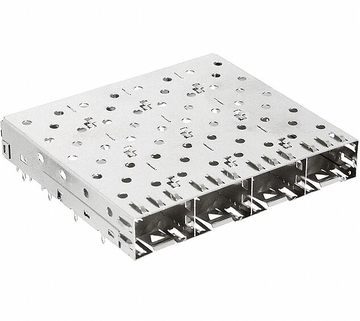 Amphenol U77-A4110-2001 Compatible LINK-PP 1X4 SFP Cage&Connector Press-Fit Through Hole Right Angle