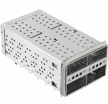 Amphenol U90-B205-4081-100 Compatible LINK-PP 2x2 QSFP+ Cage&Connector Press-Fit Through Hole Right Angle