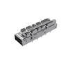Amphenol UE36C1621105A3A Compatible LINK-PP 1x1 QSFP-DD Cage With Heat Sink Connector Press-Fit Through Hole thumb image 1