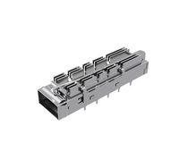 Amphenol UE36C1621105A3A Compatible LINK-PP 1x1 QSFP-DD Cage With Heat Sink Connector Press-Fit Through Hole