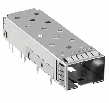 Amphenol 10122382-302LF Compatible LINK-PP 1x1 SFP+ Cage Connector Press-Fit Through Hole, Right Angle