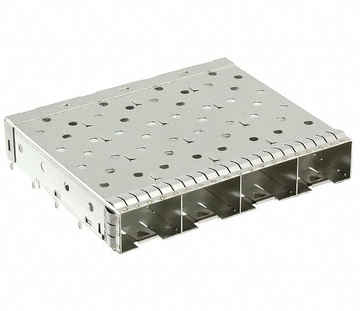 Amphenol 10122388-201LF Compatible LINK-PP 1X4 SFP Cage Press-Fit Through Hole Right Angle