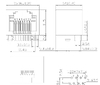 LINK-PP LPJE502-0NNL RJ45 1x1 Connector Tab Up Without Shield Without Led thumb image 1
