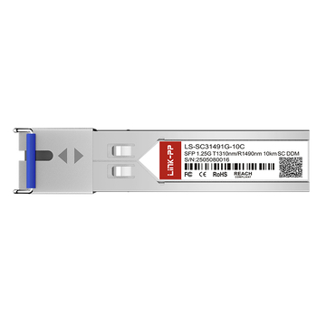 LINK-PP LS-SC31491G-10C 1G SFP BiDi 1310nm-TX/1490nm-RX 10km Simplex LC DOM SMF Optical Transceiver Module image 3