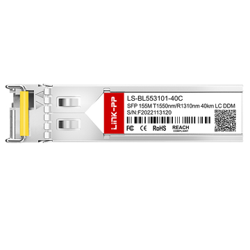 LS-BL553101-40C 100base-bx40-d sfp bidi 1550nm-tx 1310nm-rx 40km simplex lc smf transceiver module image 3