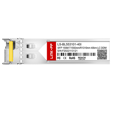 LINK-PP LS-BL553101-40I 155M SFP BiDi 1550nm-TX/1310nm-RX 40km Simplex LC DOM SMF Modulo ricetrasmettitore ottico (industriale) immagine 3