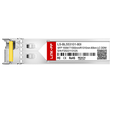 LINK-PP LS-BL553101-80I 155M SFP BiDi 1550nm-TX/1310nm-RX 80km Simplex LC DDM SMF Optical Transceiver Module (Industrial) image 3