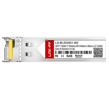 LINK-PP LS-BL554901-80I 155M SFP BiDi 1550nm-TX/1490nm-RX 80km Simplex LC DDM SMF Optical Transceiver Module (Industrial) image 3