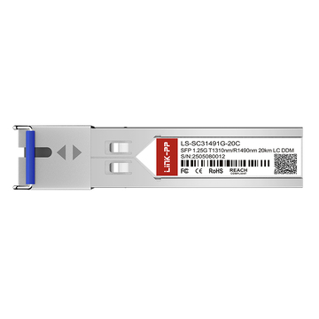LINK-PP LS-SC31491G-20C 1G SFP BiDi 1310nm-TX/1490nm-RX 20km Simplex SC DOM SMF Optische Transceivermodule afbeelding 3