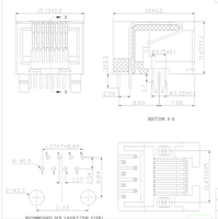 LINK-PP LPJE161-0NNL RJ45 1X1 Jack 8P8C Without Led without Integrated Magnetics