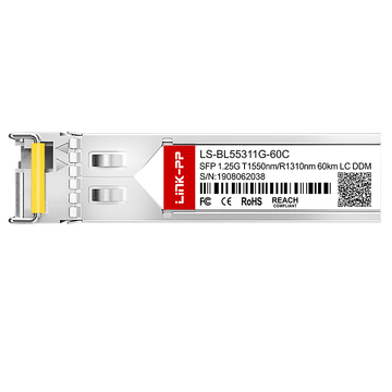 LINK-PP LS-BL55311G-60C 1G SFP BiDi 1550nm-TX/1310nm-RX 60km DDM 심플렉스 LC SMF 광 트랜시버 모듈 이미지 3