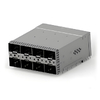 TE 1-2339978-9 مقبس zSFP+ مع أنبوب إضاءة محمي من التداخل الكهرومغناطيسي (2×4) مثبت بالضغط، صورة مصغرة 1