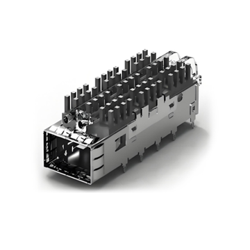 TE 2-2170705-2 Gabbia ZQSFP+ con dissipatore di calore Press-Fit schermato EMI con tubo luminoso