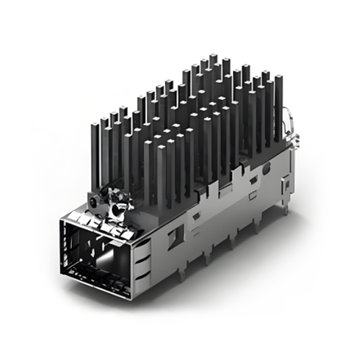 TE 2-2170705-6 Gabbia ZQSFP+ con dissipatore di calore Press-Fit schermato EMI con tubo luminoso