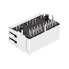 LPJG26906ABNL-2 Υποδοχές Ethernet 10/100/1000 Base-T RJ45 1x2 Θύρες Tab Down Πράσινη/Κίτρινη LED εικόνα αντίχειρα 2