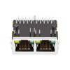 LPJG26906ABNL-2 Υποδοχές Ethernet 10/100/1000 Base-T RJ45 1x2 Θύρες Tab Down Πράσινη/Κίτρινη LED εικόνα αντίχειρα 5