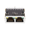 WE 7499121211 Συμβατό LINK-PP LPJG26906ABNL-2 10/100/1000 Base-T 1x2 Θύρα Lan Ethernet RJ45 Σύνδεσμος προς τα κάτω Πράσινη/Κίτρινη μικρογραφία LED 5