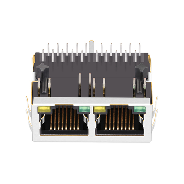 WE 7499121211 Συμβατό LINK-PP LPJG26906ABNL-2 10/100/1000 Base-T 1x2 Θύρα Lan Ethernet RJ45 Σύνδεση προς τα κάτω Πράσινη/Κίτρινη εικόνα LED 5