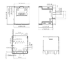LINK-PP LPJDPB45342-2BHT 1000Base-T 垂直型 RJ45 POE++ ジャック 内蔵マグネティック LED付き EMI なし スプリングフィンガー (ブラック) サムネイル画像 1